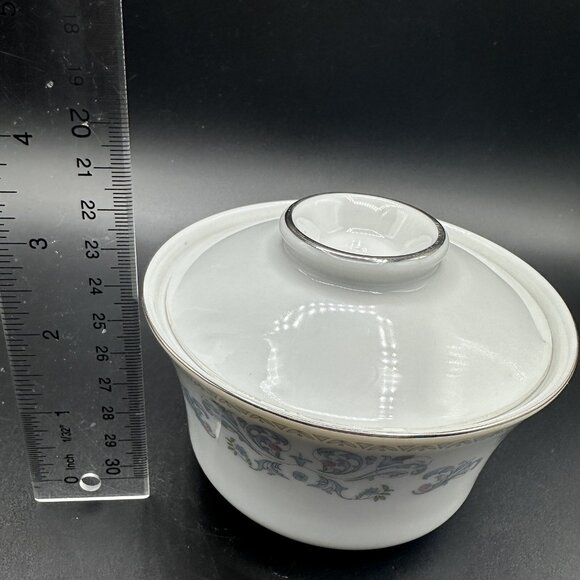 Vintage Floral Creamer Sugar Set With Butter Pats Liling China 80s 90s - Picture 13 of 13